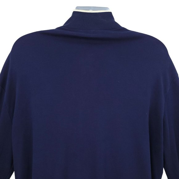 Polo Ralph Lauren Performance Full Zip Jacket Mens Size XL Stripe Track Blue - Picture 15 of 16